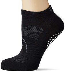 BRBL Calzino Grip, Traspirante, Compressione Leggera per Pilates, Adulti, Unisex, Nero, M