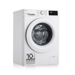 LG F4WV3008N3W - Lavadora 8kg, Carga Frontal, 1400 RPM, Lavadora LG con Inteligencia Artificial Direct Drive y Fondo Especial de 56 cm, Reduce Arrugas, Limpieza y Cuidado de Ropa, Color Blanco