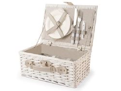 H&h picknickkorg vit cm36x26xh16