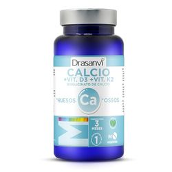 DRASANVI MINERAL CALCIO + VITAMINA D3 + VITAMINA K2 - SIN GLUTEN - 90 comprimidos