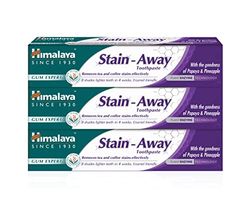 Himalaya Herbals Enamel Friendly Stain-Away Toothpaste | Protects Enamel, Removes Tea,coffee stains and plague | Fights Germs, Multi-Action Toothpaste - 75ml (Pack of 3)