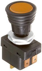 HELLA 6ED 004 778-031 Switch - S07 - Pull switch control - Number of connectors: 3 - Bolted - On/Off Switch - Bore Ø: 14.5mm - Switch Lighting: Orange