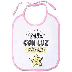 Supermolon 00709 Babyslabbetje met veters, pastelroze, uniseks