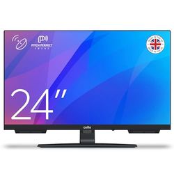 Cello C2424SH 24" HD LED TV met frameloze drievoudige tuner DVB-C/-S2/-T2 "Pitch Perfect Sound" Ideaal voor kleine ruimtes Made in Europe [2024], DVB-S