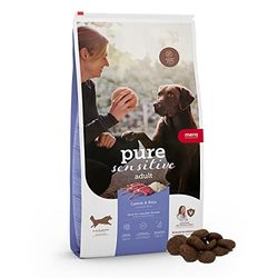 MERA Pure Sensitive Lam & rijst, hondenvoer droog voor gevoelige honden, droogvoer van lam en rijst, voer voor volwassen hond, zonder tarwe en suiker (4 kg)