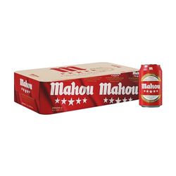 Mahou 5 Estrellas Cerveza Especial Dorada Lager Con Sabor 5 Estrellas, Pack de 28 Latas x 33 cl, 5.5% Volumen de Alcohol