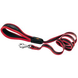 Ferplast Correa para Perros ERGOCOMFORT G15/120 de Nailon, Mango ergonómico, Acolchado Suave, Longitud 120 cm x 2,5 cm, Rojo