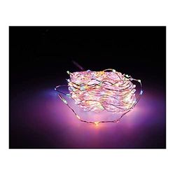 NO DISPONIBLE 71389 Guirnalda Micro LED Extra Dense Multicolor Parpadeante 900CM 567L Cable Plata