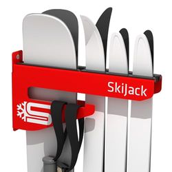 Skijack Uniseks - Skirack voor volwassenen, wallmount, rood, normaal