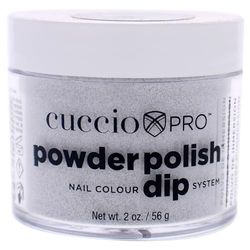 Cuccio Cuccio Powder Dip 2oz/56g - Silver W/Silver Glitter