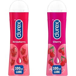 Durex Strawberry Lube 100ml & Cherry Lube 100ml