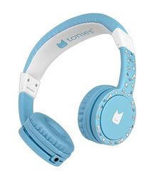 tonies - Cuffie per bambini regolabili e pieghevoli con limitazione del volume, cuffie Over Ear con cavo e archetto imbottito, azzurro