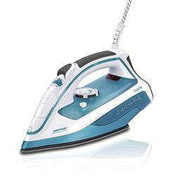 MPM Stoomstrijkijzer BPA-vrij, 2.400 W, wit/blauw MZE-15.