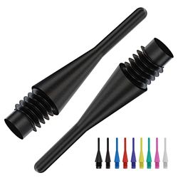 Bull's Longlife Soft Tips, Pointes de fléchettes 6 mm, Couleur : Noir