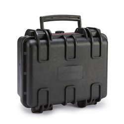 Amazon Basics Small Protective Portable Hard Camera Case with Customizable Fit Foam for Drones,Camera,Lenses and Accessories,Waterproof,Shockproof,12.1 x 10.6 x 5.9 inches (30.7 x 27 x 14.2 cm) Black