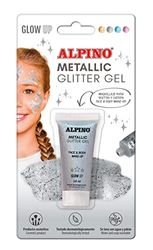 Metallic Glitter Gel Alpino Fiesta Silver Format Blister Metallic Glitter Gel with Silver Base Liquid Purple Liquid Purple