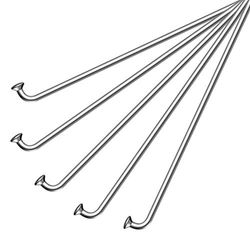 cyclingcolors 5X Rayon vélo 130mm diamètre 14G 2mm Acier chromé sans écrou Droit Cycle Enfant Junior VTT Route Ville Roue Jante