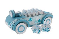 Comarco Sa 15656 Paniers Cadeaux, Papier mûrier, Bleu, 45 x 30 x 20 cm