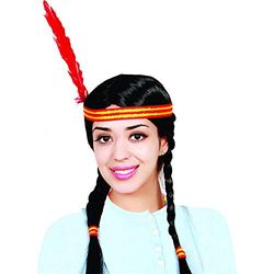 Dress Up America Perruque de Fille Indienne d’Enfants Accessoire