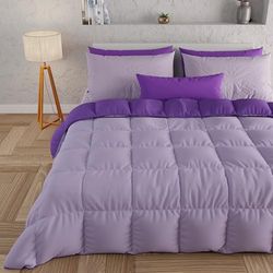 PETTI Artigiani Italiani Reversível, nórdico de microfibra, anti-alérgico, 100% fabricado na Italy, microfibra, fúcsia, cama de 150 cm (edredão 240 x 260)