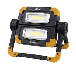 Elbat Uppladdningsbar LED-spotlight, 20 W, 1 200 lumen, 6 5000 K, 5 000 mAh batteri, 5–9 timmars batteritid