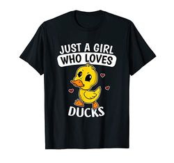 Just A Girl Who Loves Ducks Lindo Disfraz De Pato Camiseta