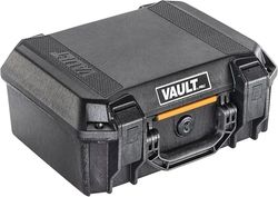 PELI VAULT V200C Skyddsväska; Överlägset skydd för värdefull utrustning; Väderbeständig & dammtät; Intern volym: 13 liter; Färg: Svart