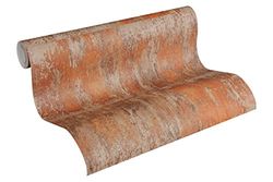A.S. Création Papel de parede vintage Elements papel pintado em tecido não tecido 10,05 m x 0,53 m laranja castanho cobre fabricado na Alemanha 361182 36118-2