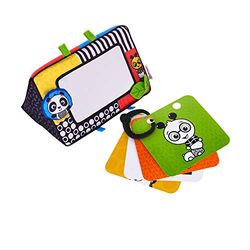 Baby Einstein Flip For Art espelho de atividades de chão de alto contraste com cartões para transportar, conjunto para a hora da barriga, recém-nascido +