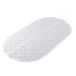 GEDY G-Solid badkuip met zuignappen, afmetingen: 39 x 69 cm, badmat van kunsthars, transparant oppervlak, design R&S, 100% Made in Italy, machinewasbaar, 2 jaar garantie, uniek