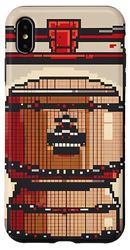 Coque pour iPhone XS Max Illustration de tambour Taiko Pixelated