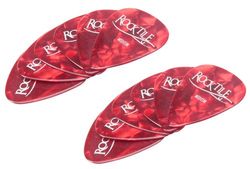 Originele Rocktile Plectrums, Red Medium, 12 stuks