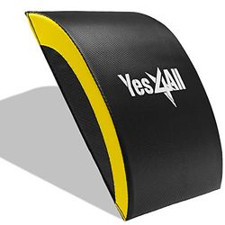 Yes4All magträningsmatta/magkil – situp-dyna – träningsmatta för mag- och core-rörelse träningsmatta, gul
