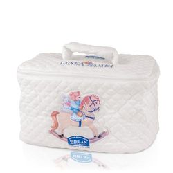 Helan Bimbi - Beauty Maisons de voyage et de maison pour nourrissons et toilettes pour bébé et bébé, accessoires utiles pour salle de bain, large, doux, structuré 28 x 19 x 18 cm
