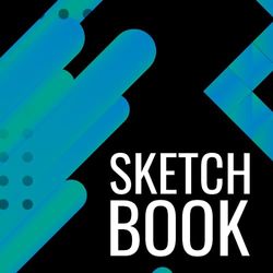 Black Paper Sketchbook: Unleash Your Imagination With This Premium Blank Black Paper Book, Sketching, Writing, Drawing, Painting, Doodling, ... 100 pages, Cover: abstract gradient shapes