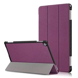 Funda Huawei Mediapad M5 Lite, Funda Plegable para Tablet Huawei Mediapad M5 Lite, Funda Magnética Antiarañazos, Funda con Función Lápiz (Morado)