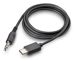 Poly Voyager Free 60+, Cavo Adattatore Audio con Connessione a 3,5 mm per Auricolari Poly Voyager Free 60+, Nero