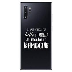 Zokko Samsung Note 10 Plus fodral "Better Being Beat" - mjukt genomskinligt bläck vitt