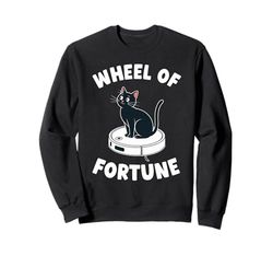 Wheel Of Fortune Robot Vacuum Cleaner Funny Cat Sweatshirt
