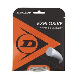 Dunlop 624856 Tennis String Explosive 12 m Set 130 mm 1 Piece Adulte Unisexe, Argent, 16 Gauge