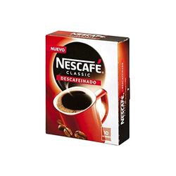 NESCAFÉ CLASSIC DESCAFEINADO todo aroma y sabor, café soluble descafeinado, estuche con 10 sobres