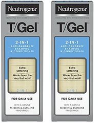 Neutrogena T/Gel 2 in 1 Anti-Dandruff Shampoo and Conditioner (1x 150ml), 2 in 1 Shampoo and Conditioner to Help Fight Dandruff From First Wash, Haircare for Soft, Shiny Healthy-Looking Hair
