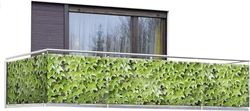 Maximex Frangivista Wild Wein, 5 m, per balcone e terrazza, in polietilene, 85 x 500 cm, multicolore