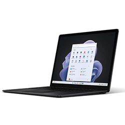 Microsoft Surface Laptop 5 - Ordinateur Portable (Windows 11, écran Tactile 15", Processeur Intel Core i7, 16 Go RAM, 512 Go SSD, Clavier Français AZERTY) - Noir, Finition métal