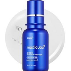 Medicube Zero Exosome Reedle Shot 2.000 PPM fiala | Liquid Micro-Needling | Exosome, AHA+BHA+PHA | Minimizzatore pori, Miglioramento delle cellule morte della pelle | Cura della pelle coreana 1,01