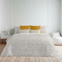 BELUM | Housse de Couette pour lit de 90 (155 x 220 cm) | Tissu : 100% Coton Biologique 175 Fils Certifié Oeko-Tex | Modèle : Wellington