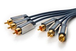 Clicktronic avancerad YUV-komponentkabel (RGB komponent 3 x RCA-uttag/3 x RCA-jack) 1 m – förälder ASIN 10.00 m