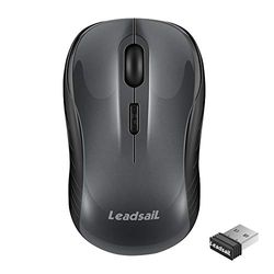 Draadloze muis voor laptop, stille draadloze 2.4G USB Mini Muis, Optische Ambidextrous Computer Mobiele Muis, 1600DPI met 3 instelbare niveaus voor Windows 10/8/7/XP/Mac/Macbook Pro/Air/HP/Lenovo