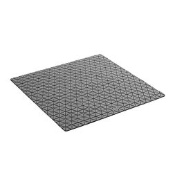 TATAY Tapis de Douche Antidérapant, caoutchouc SBS - TP avec 120 ventouses, Carré, Design diamant, Gris. Mesure 54 x 54 cm