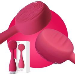 PMD Clean - Smart Facial Cleansing Device with Silicone Brush & Anti-Aging Massager - Waterproof - SonicGlow Vibration Technology - Clear Pores and Blackheads - Lift, Firm, and Tone Skin